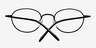 Jazzy Black MetalEyeglass Frames from EyeBuyDirect, Closed View