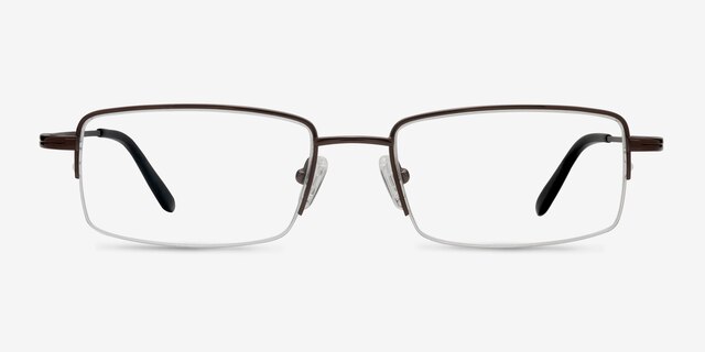 Graphic Coffee TitaniumEyeglass Frames from EyeBuyDirect, Front View