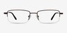 Graphic Coffee TitaniumEyeglass Frames from EyeBuyDirect, Front View