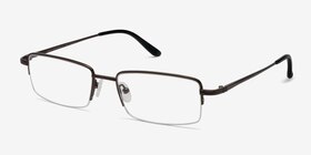 Graphic  Coffee  Titanium Montures de lunettes de vue d'EyeBuyDirect, Vue d'Angle