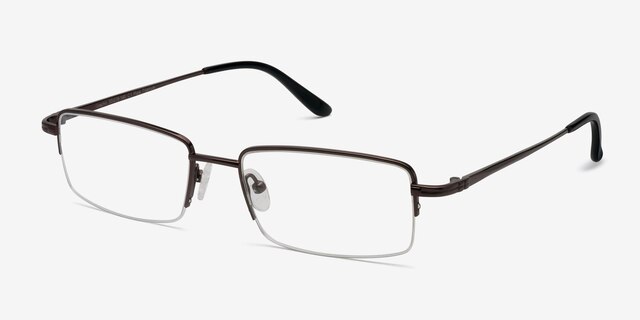 Graphic Coffee TitaniumEyeglass Frames from EyeBuyDirect, Angle View