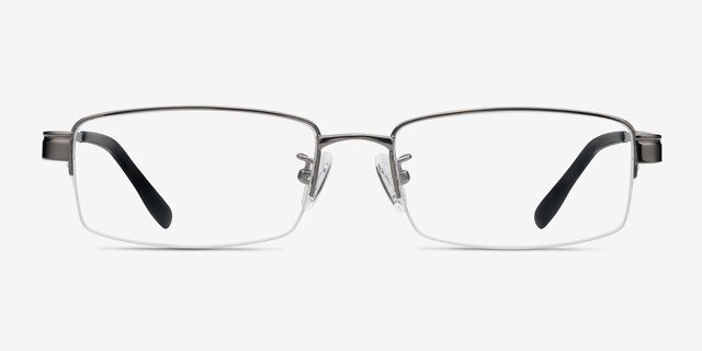 Emerge Gunmetal TitaniumMontures de lunettes de vue d'EyeBuyDirect, Vue de Face