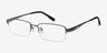 Emerge Gunmetal TitaniumMontures de lunettes de vue d'EyeBuyDirect, Vue d'Angle