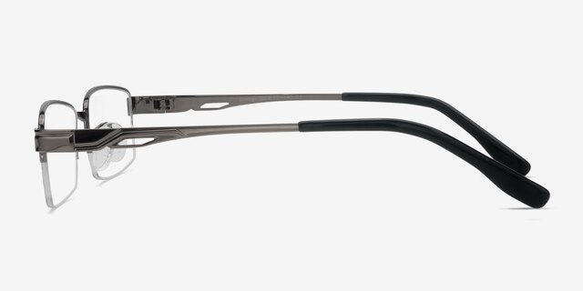 Emerge Gunmetal TitaniumMontures de lunettes de vue d'EyeBuyDirect, Vue de Côté
