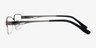 Emerge Gunmetal TitaniumMontures de lunettes de vue d'EyeBuyDirect, Vue de Côté