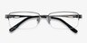 Emerge Gunmetal TitaniumMontures de lunettes de vue d'EyeBuyDirect, Vue Rapprochée