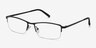 Hatch Black TitaniumEyeglass Frames from EyeBuyDirect, Angle View