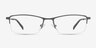 Hatch Gunmetal TitaniumEyeglass Frames from EyeBuyDirect, Front View