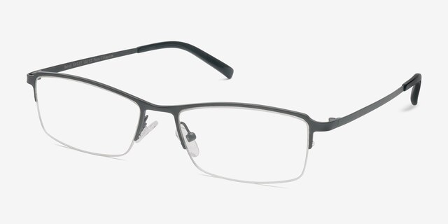 Hatch Gunmetal TitaniumEyeglass Frames from EyeBuyDirect, Angle View