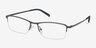 Hatch Gunmetal TitaniumEyeglass Frames from EyeBuyDirect, Angle View