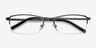 Hatch Gunmetal TitaniumEyeglass Frames from EyeBuyDirect, Closed View