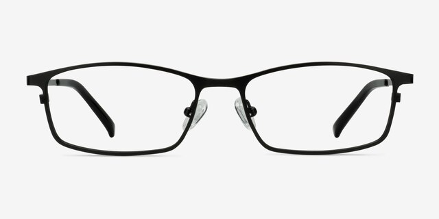 Present Noir TitaniumMontures de lunettes de vue d'EyeBuyDirect, Vue de Face
