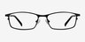 Present Noir TitaniumMontures de lunettes de vue d'EyeBuyDirect, Vue de Face