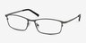 Present Gunmetal TitaniumEyeglass Frames from EyeBuyDirect, Angle View