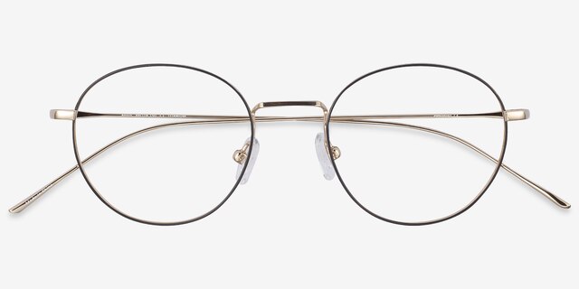 Aegis Black TitaniumEyeglass Frames from EyeBuyDirect, Closed View