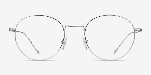 Aegis Silver TitaniumEyeglass Frames from EyeBuyDirect, Front View