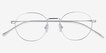 Aegis Silver TitaniumEyeglass Frames from EyeBuyDirect, Closed View