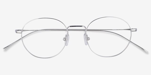 Aegis Silver TitaniumEyeglass Frames from EyeBuyDirect, Closed View
