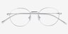 Aegis Silver TitaniumEyeglass Frames from EyeBuyDirect, Closed View