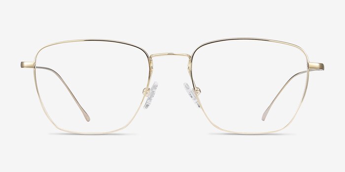 Future Golden Titanium Eyeglass Frames from EyeBuyDirect