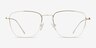 Future Golden TitaniumEyeglass Frames from EyeBuyDirect, Front View