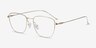 Future Golden TitaniumEyeglass Frames from EyeBuyDirect, Angle View