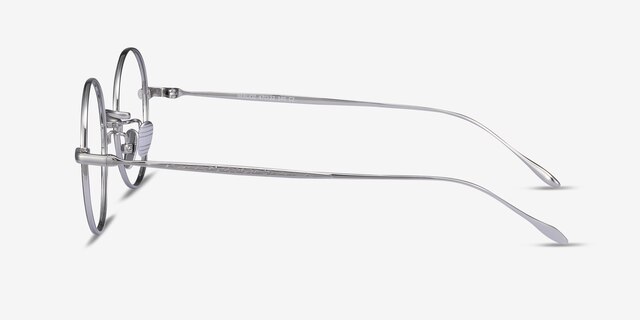 Berlioz Black Silver TitaniumMontures de lunettes de vue d'EyeBuyDirect, Vue de Côté