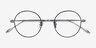 Berlioz Black Silver TitaniumMontures de lunettes de vue d'EyeBuyDirect, Vue Rapprochée
