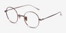 Berlioz Or rose TitaniumMontures de lunettes de vue d'EyeBuyDirect, Vue d'Angle