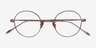 Berlioz Or rose TitaniumMontures de lunettes de vue d'EyeBuyDirect, Vue Rapprochée