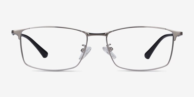 Constant Gunmetal TitaniumEyeglass Frames from EyeBuyDirect, Front View