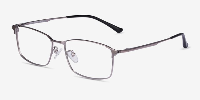 Constant Gunmetal TitaniumEyeglass Frames from EyeBuyDirect, Angle View