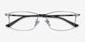 Constant Gunmetal TitaniumEyeglass Frames from EyeBuyDirect, Closed View