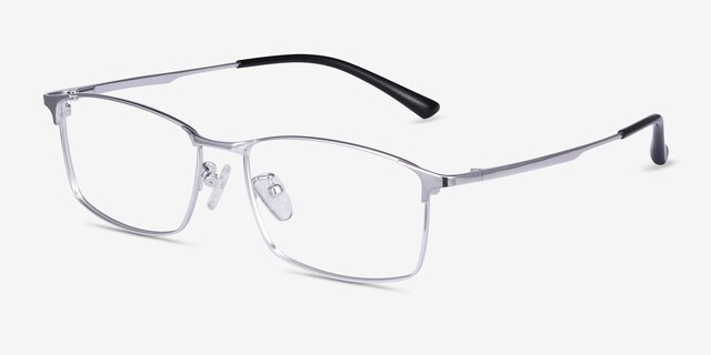 Constant Silver TitaniumEyeglass Frames from EyeBuyDirect, Angle View