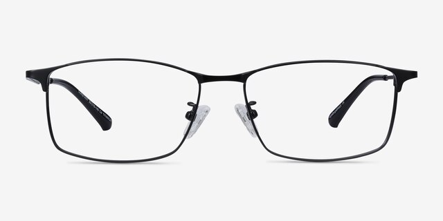 Constant Noir TitaniumMontures de lunettes de vue d'EyeBuyDirect, Vue de Face