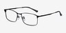 Constant Noir TitaniumMontures de lunettes de vue d'EyeBuyDirect, Vue d'Angle
