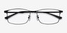 Constant Noir TitaniumMontures de lunettes de vue d'EyeBuyDirect, Vue Rapprochée
