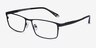 Driven Black TitaniumEyeglass Frames from EyeBuyDirect, Angle View