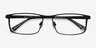 Driven Black TitaniumEyeglass Frames from EyeBuyDirect, Closed View