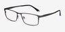 Driven Gunmetal TitaniumEyeglass Frames from EyeBuyDirect, Angle View