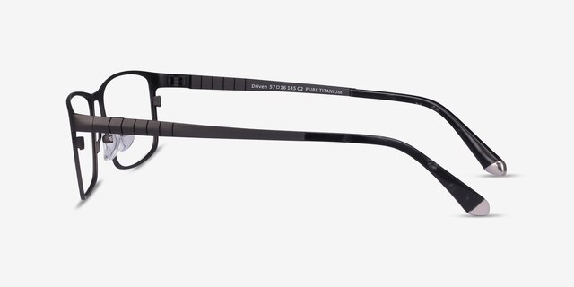 Driven Gunmetal TitaniumEyeglass Frames from EyeBuyDirect, Side View