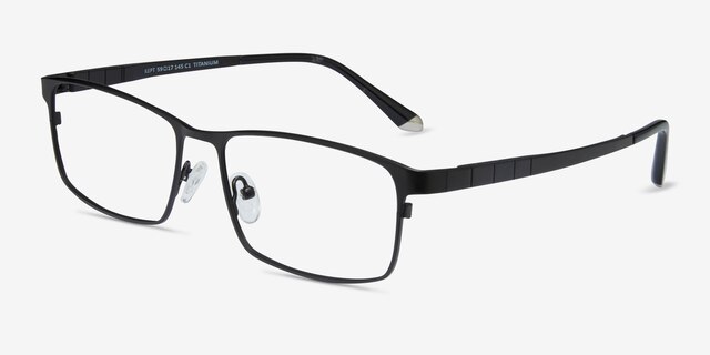 Kept Noir TitaniumMontures de lunettes de vue d'EyeBuyDirect, Vue d'Angle