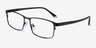 Kept Noir TitaniumMontures de lunettes de vue d'EyeBuyDirect, Vue d'Angle