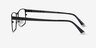 Kept Noir TitaniumMontures de lunettes de vue d'EyeBuyDirect, Vue de Côté