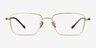 Canto Golden TitaniumEyeglass Frames from EyeBuyDirect, Front View