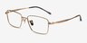 Canto Golden TitaniumEyeglass Frames from EyeBuyDirect, Angle View