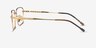 Canto Golden TitaniumEyeglass Frames from EyeBuyDirect, Side View