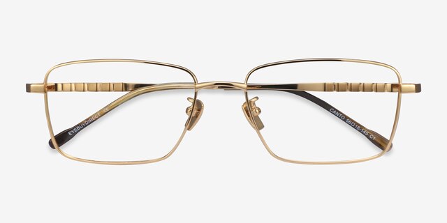 Canto Golden TitaniumEyeglass Frames from EyeBuyDirect, Closed View