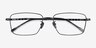 Canto Gunmetal TitaniumMontures de lunettes de vue d'EyeBuyDirect, Vue Rapprochée