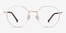 The Path Rose Gold TitaniumEyeglass Frames from EyeBuyDirect, Front View